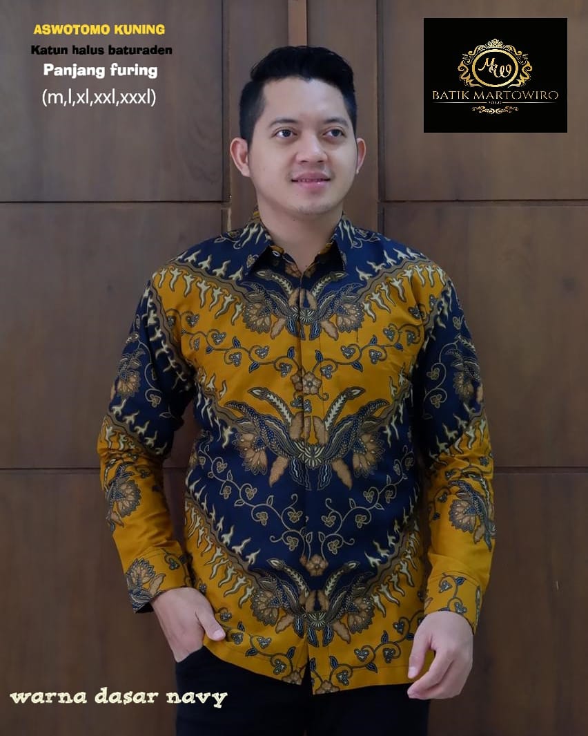 cover-ASWOTOMO KUNING KEMEJA BATIK PRIA SOLO LENGAN PANJANG LAPIS FURING BY MARTOWIRO-1