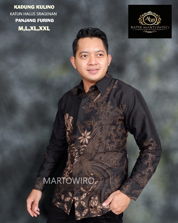 cover-KADUNG KULINO SOGAN Kemeja Batik Pria Solo Lengan Panjang Lapis Furing BY MARTOWIRO-1