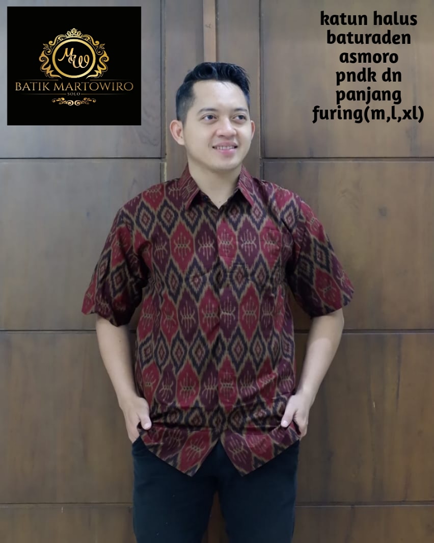 cover-ASMORO Kemeja Batik Pria Solo Lengan Pendek Lapis Furing BY MARTOWIRO-1