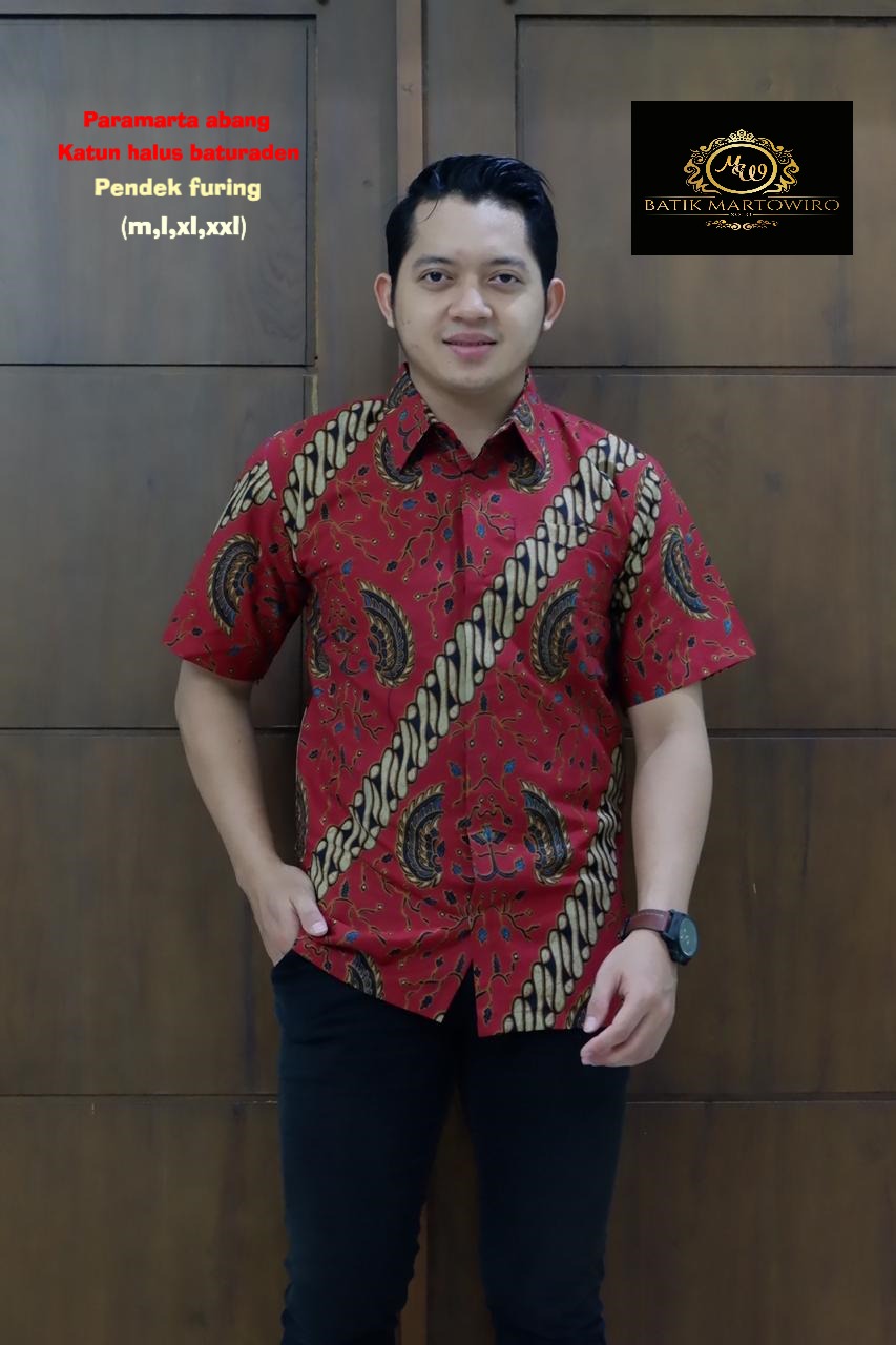 cover-PARAMARTA ABANG Kemeja Batik Pria Solo Lengan Pendek Lapis Furing BY MARTOWIRO-1