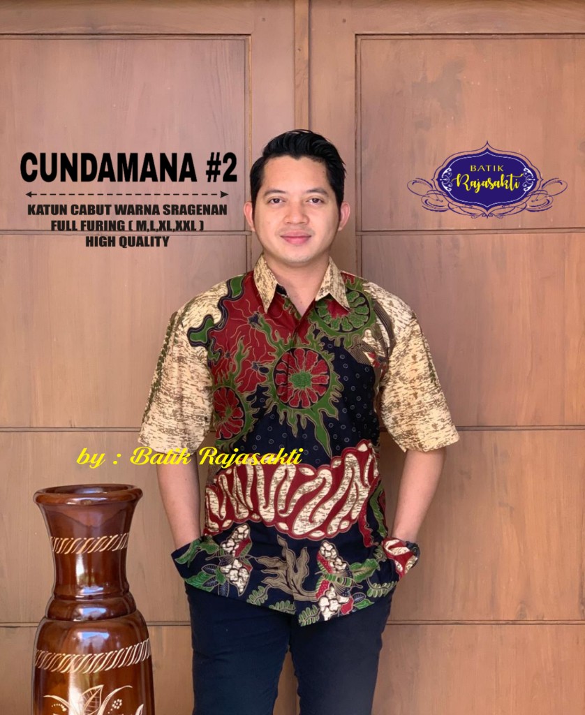 cover-CUNDAMANA 2 Kemeja Batik Pria Solo Lengan Pendek Lapis Furing BY RAJASAKTI-1