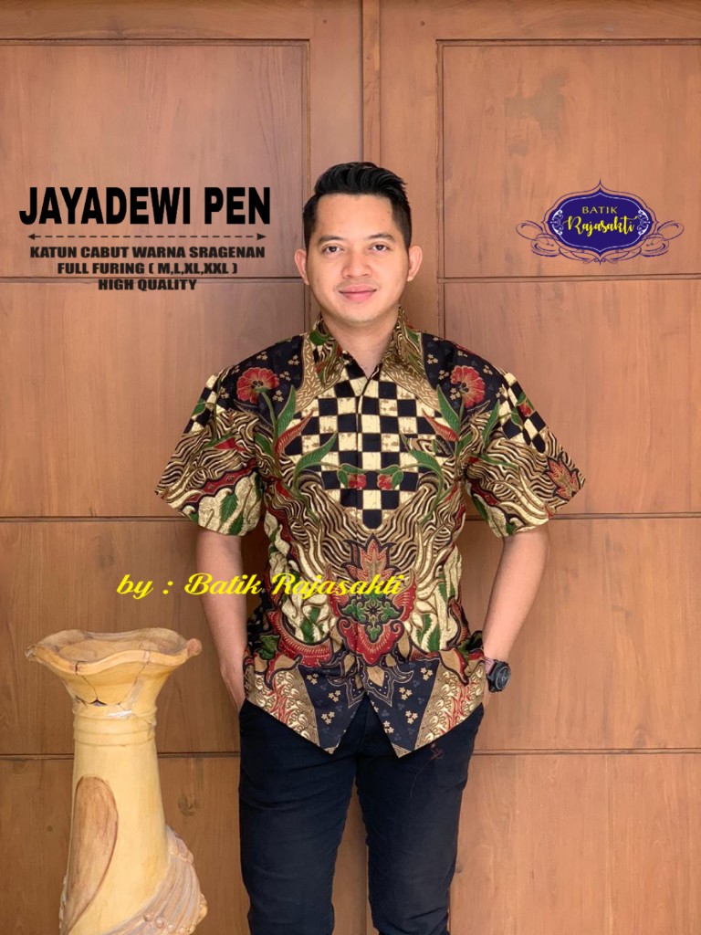 cover-JAYADEWI PEN Kemeja Batik Pria Solo Lengan Pendek Lapis Furing BY RAJASAKTI-1