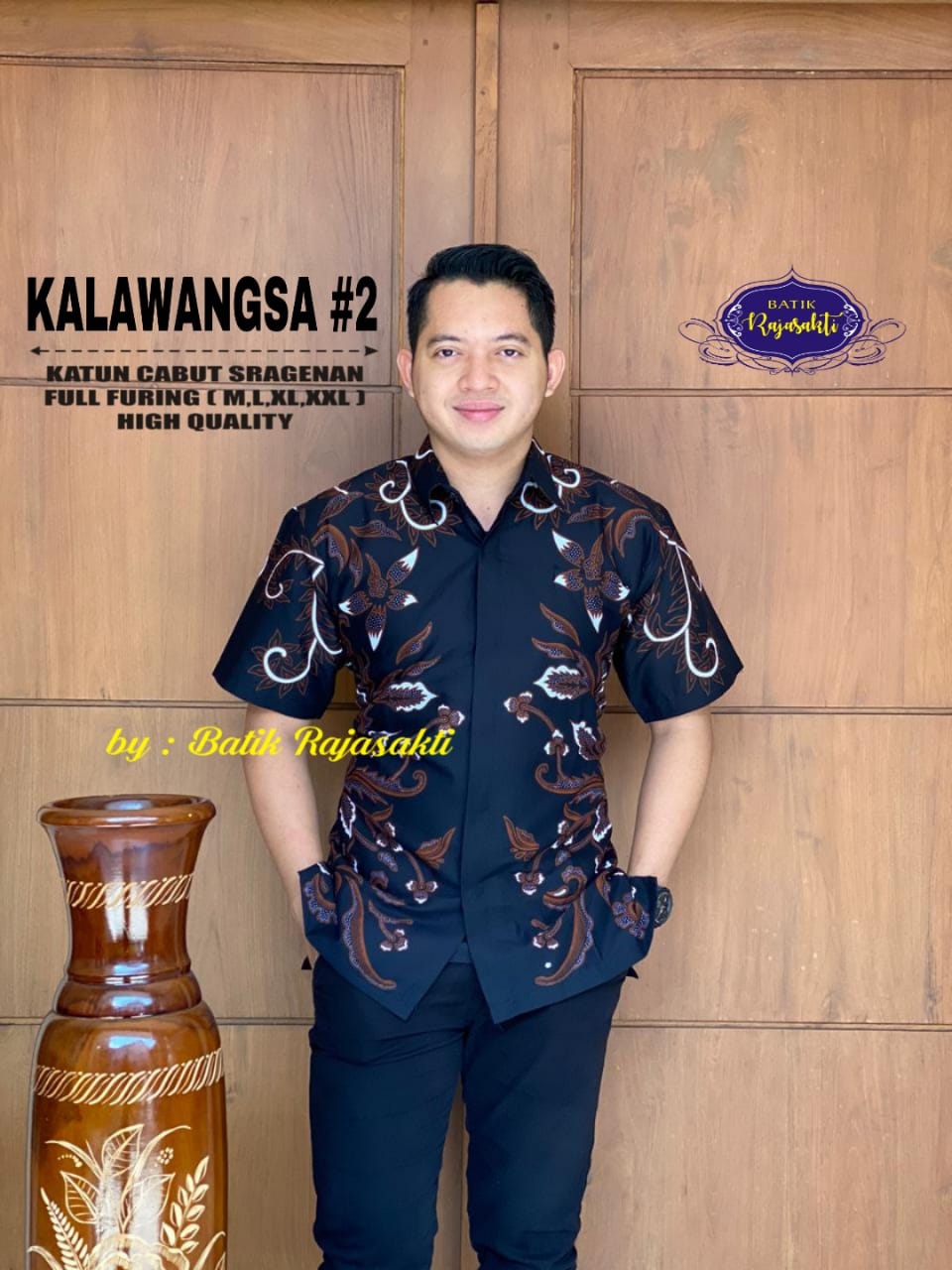 cover-KALAWANGSA 2 Kemeja Batik Pria Solo Lengan Pendek Lapis Furing BY RAJASAKTI-1