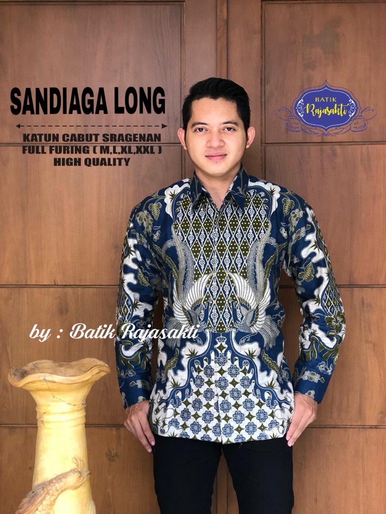cover-SANDIAGA LONG Kemeja Batik Pria Solo Lengan Panjang Lapis Furing BY RAJASAKTI-1