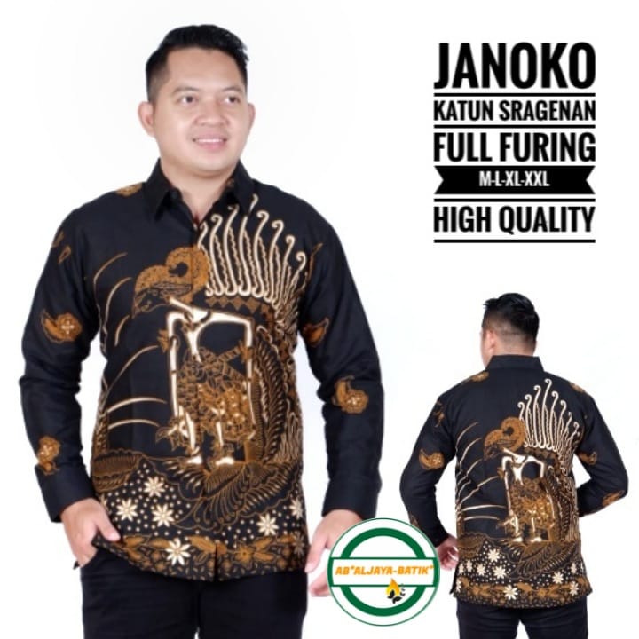 cover-JANOKO Kemeja Batik Pria Solo Lengan Panjang Lapis Furing BY ALJAYA-1