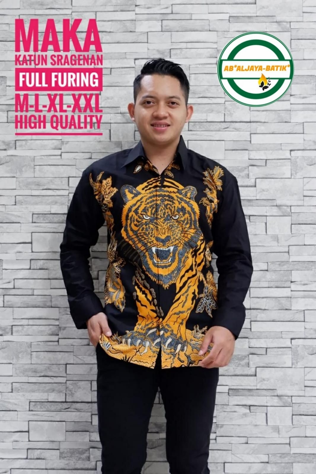 cover-MAKA Kemeja Batik Pria Solo Lengan Panjang Lapis Furing BY ALJAYA-1