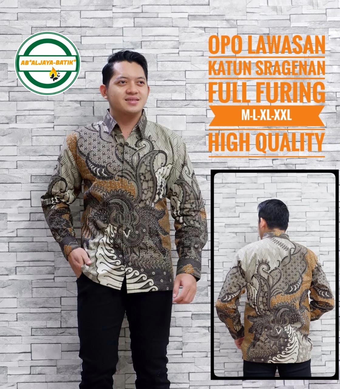 cover-OPO LAWASAN Kemeja Batik Pria Solo Lengan Panjang Lapis Furing BY ALJAYA-1
