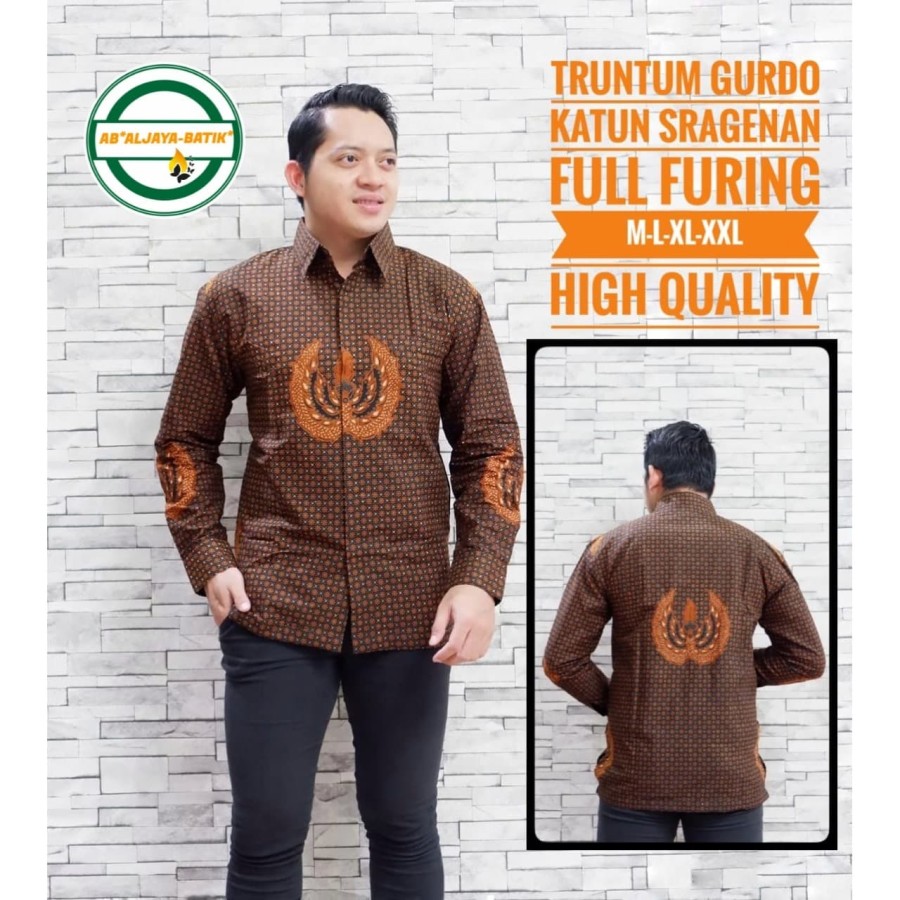 cover-TRUNTUM GURDO Kemeja Batik Pria Solo Lengan Panjang Lapis Furing BY ALJAYA-1