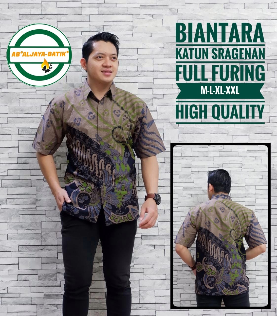 cover-BIANTARA Kemeja Batik Pria Solo Lengan Pendek Lapis Furing BY ALJAYA-1