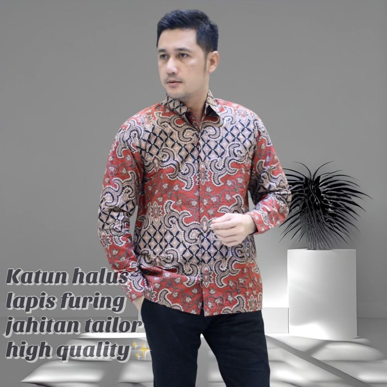 cover-KEMBANG KELABANG ABANG Kemeja Batik Pria Solo Lengan Panjang Lapis Furing BY BATIKSOLOAMANAH-1