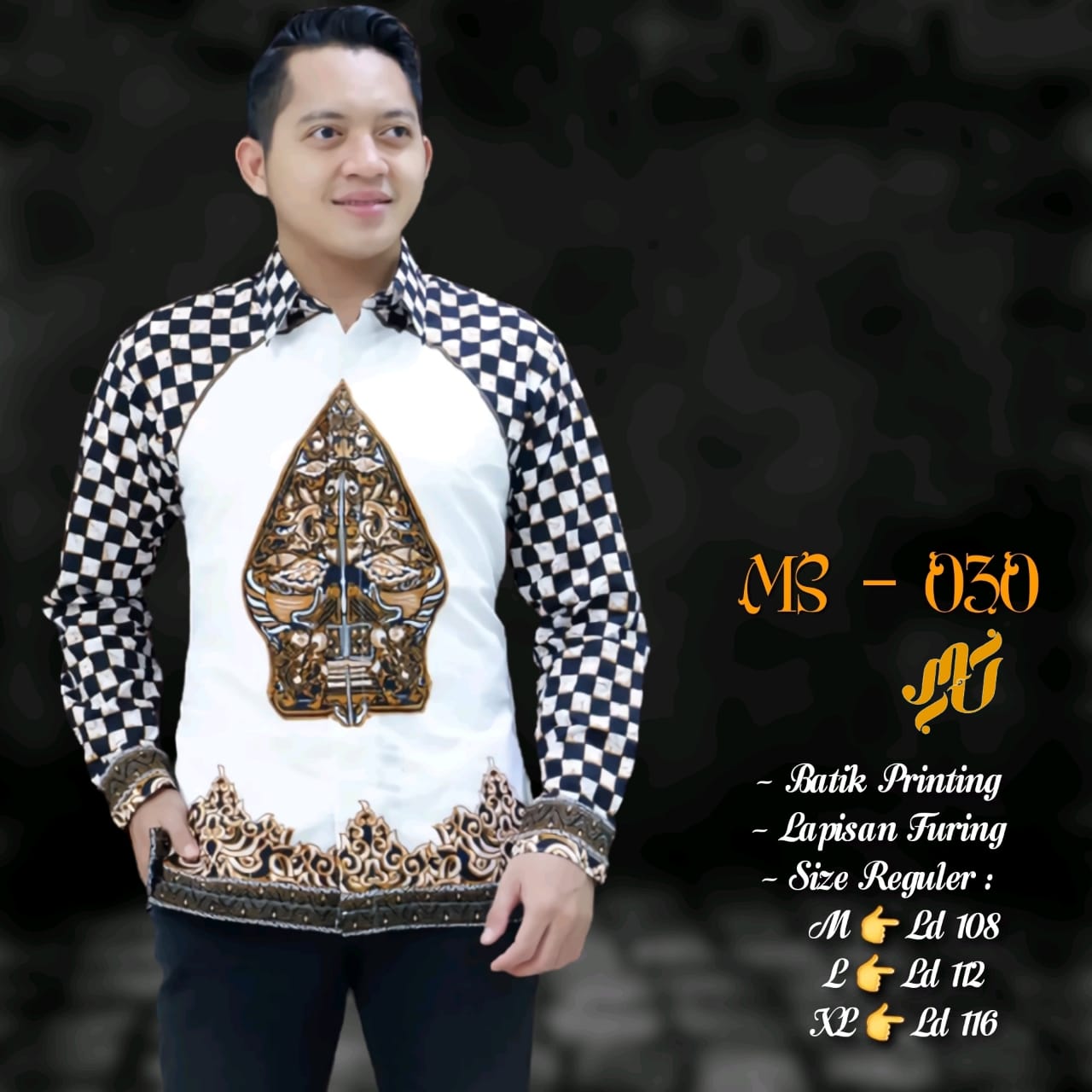 cover-GUNUNGAN CATUR Kemeja Batik Pria Solo Lengan Panjang Lapis Furing BY MUKTI UTOMO-1