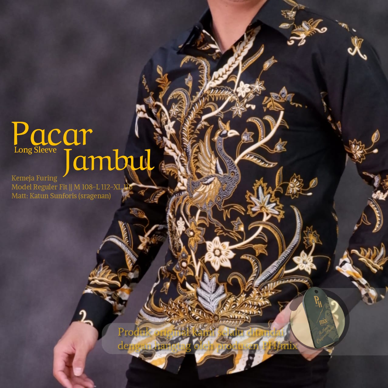 cover-PACAR JAMBUL Kemeja Batik Pria Solo Lengan Panjang Lapis Furing BY MUKTI UTOMO-1