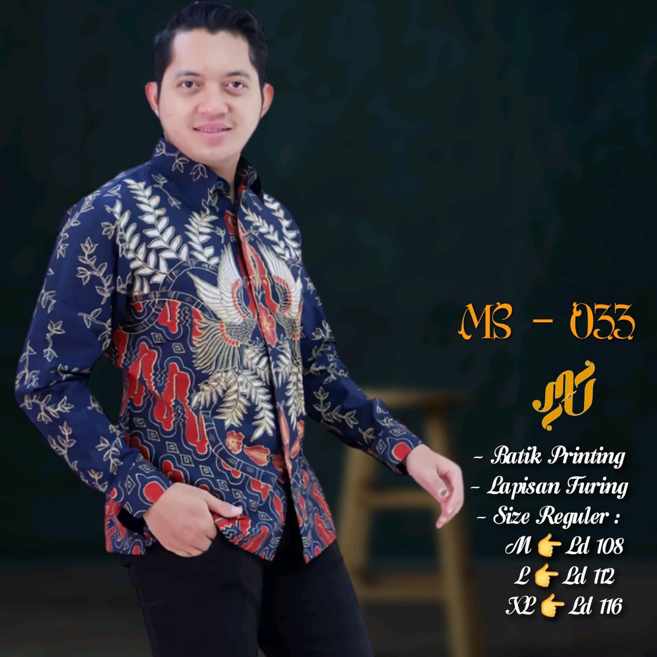 cover-PARI NAVY Kemeja Batik Pria Solo Lengan Panjang Lapis Furing BY MUKTI UTOMO-1