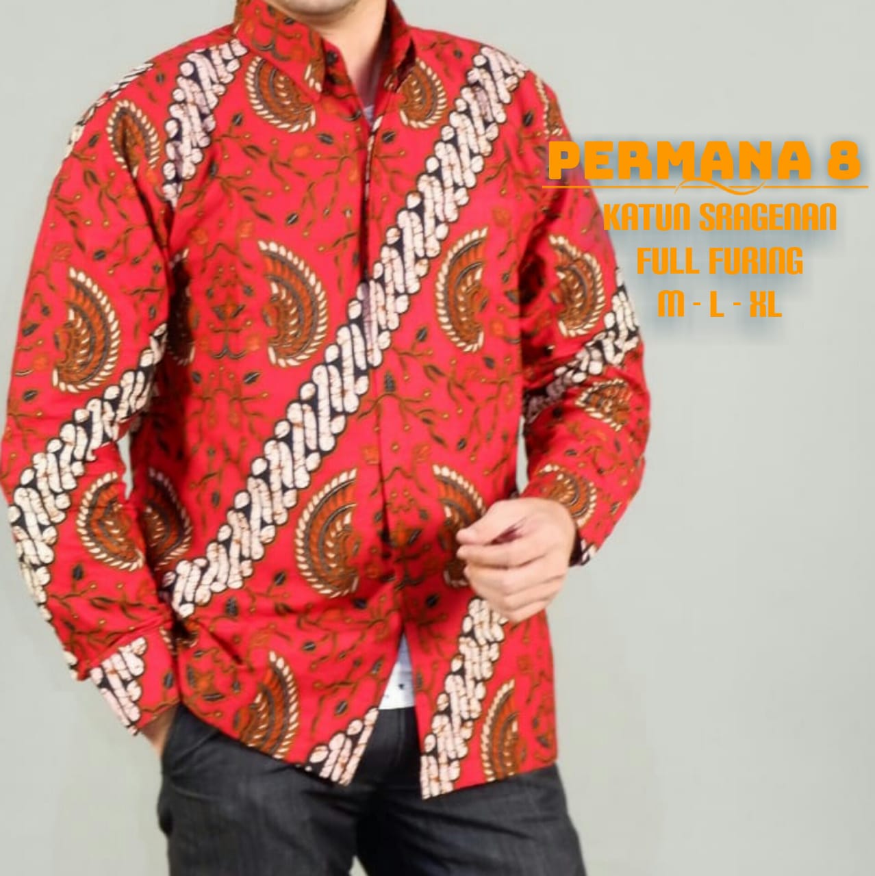 cover-PERMANA 8 Kemeja Batik Pria Solo Lengan Panjang Lapis Furing BY MUKTI UTOMO-1