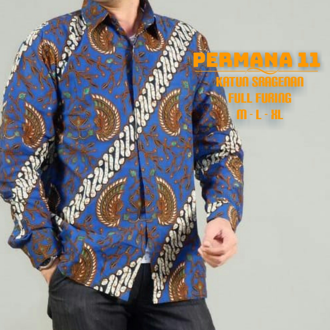 cover-PERMANA  Kemeja Batik Pria Solo Lengan Panjang Lapis Furing BY MUKTI UTOMO-1