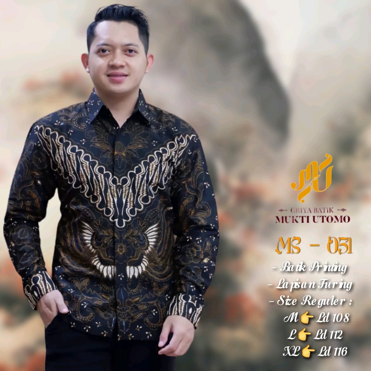 cover-RUPAKENCANA Kemeja Batik Pria Solo Lengan Panjang Lapis Furing BY MUKTI UTOMO-1