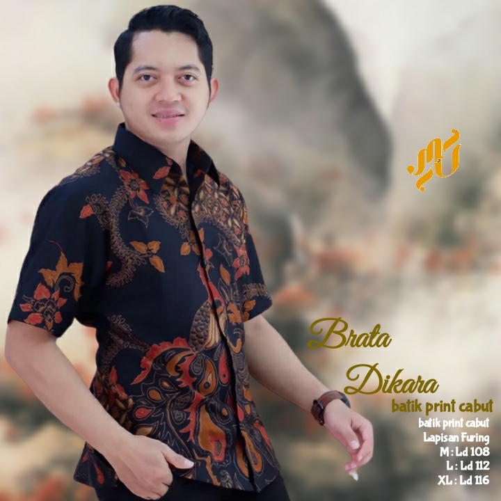 cover-KEMBANG SOGAN Kemeja Batik Pria Solo Lengan Pendek Lapis Furing BY MUKTI UTOMO-1