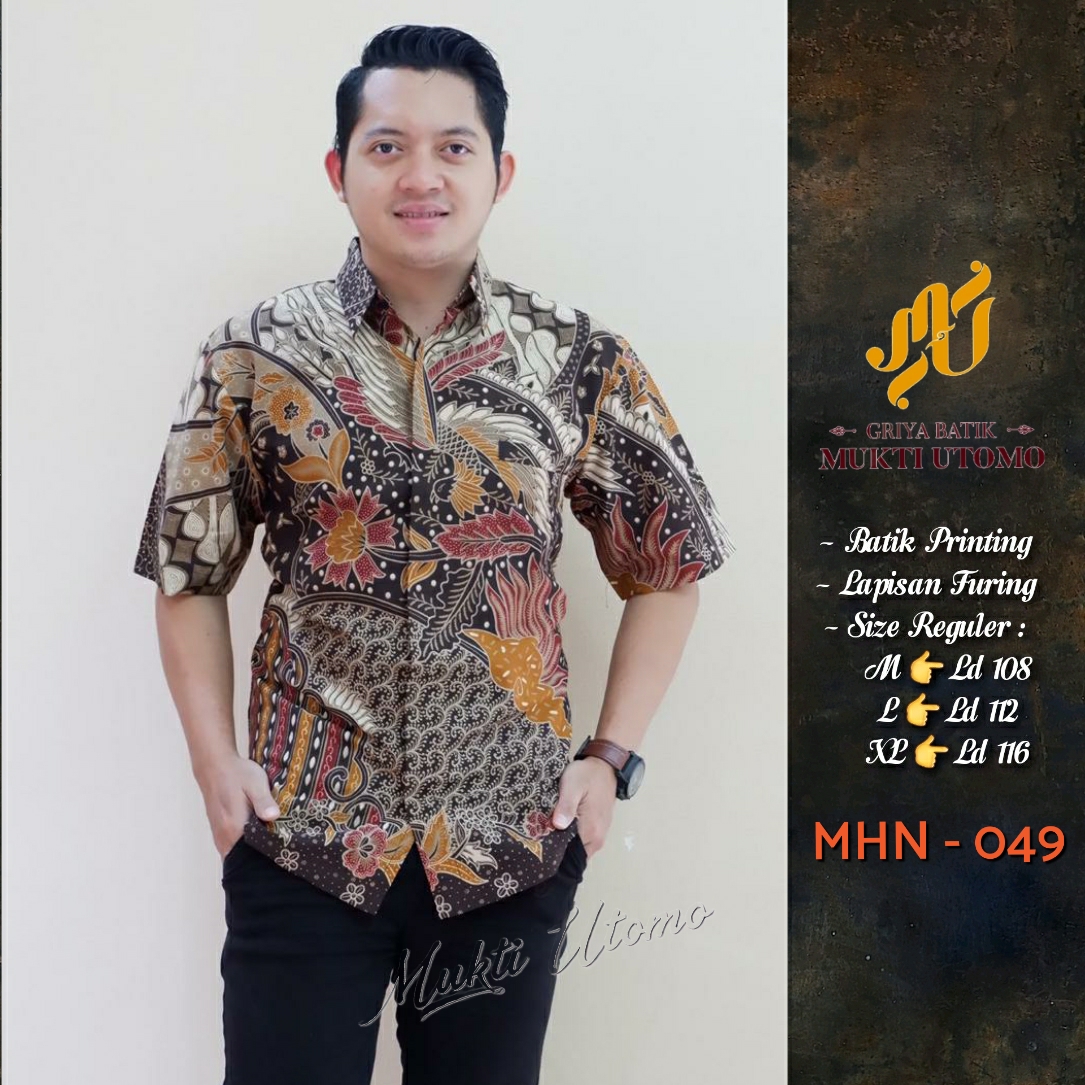 cover-MHN 049 Kemeja Batik Pria Solo Lengan Pendek Lapis Furing BY MUKTI UTOMO-1