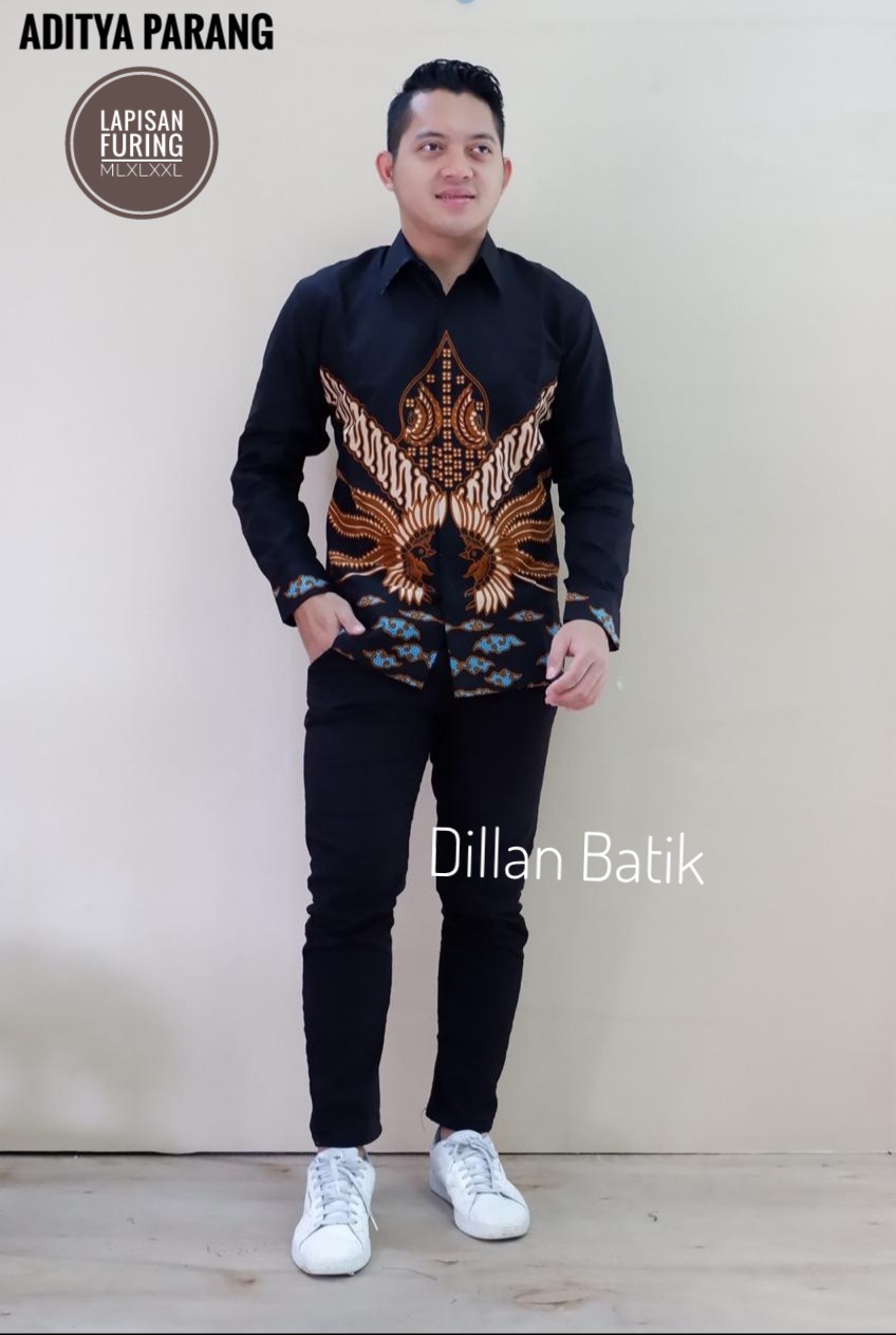 cover-ADITYA PARANG  Kemeja Batik Pria Solo Lengan Panjang Lapis Furing BY DILLAN-1