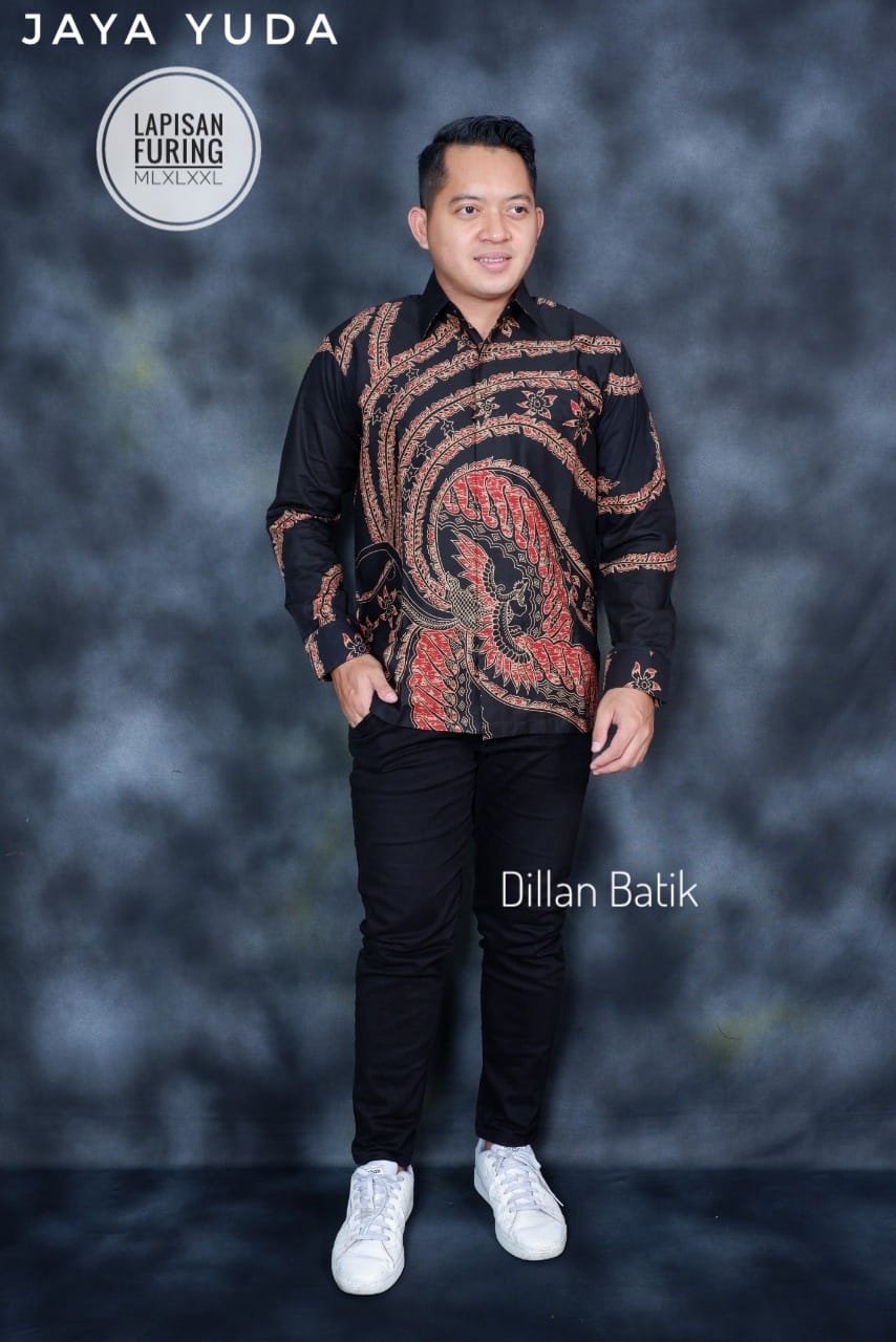 cover-JAYA YUDA Kemeja Batik Pria Solo Lengan Panjang Lapis Furing BY DILLAN-1