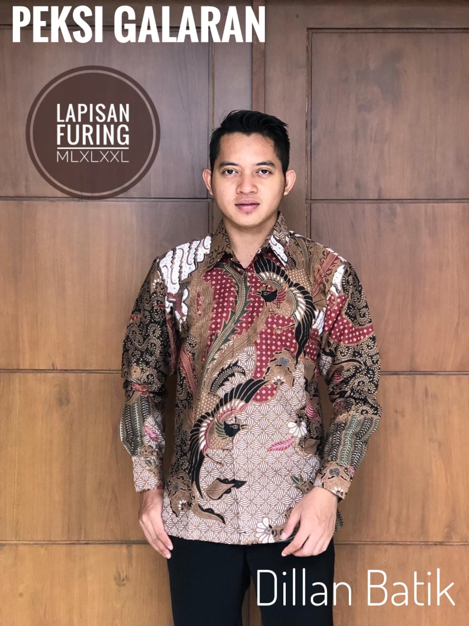 cover-PEKSI GALARAN Kemeja Batik Pria Solo Lengan Panjang Lapis Furing BY DILLAN-1