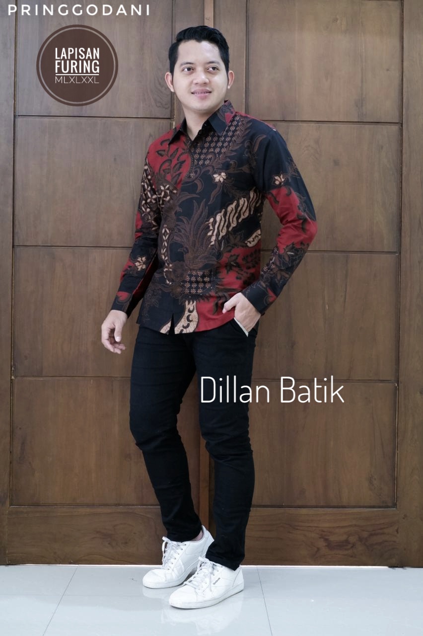 cover-PRINGGODANI Kemeja Batik Pria Solo Lengan Panjang Lapis Furing BY DILLAN-1