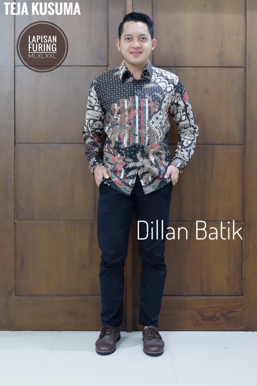 cover-TEJA KUSUMA Kemeja Batik Pria Solo Lengan Panjang Lapis Furing BY DILLAN-1