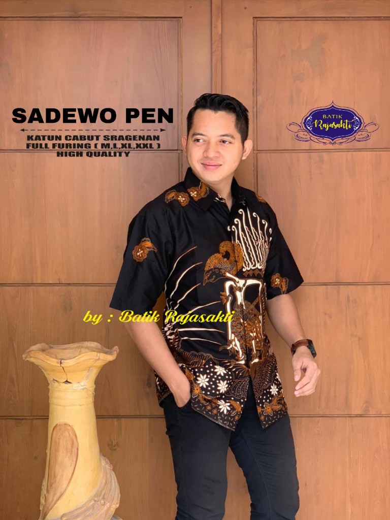cover-SADEWO PEN Kemeja Batik Pria Solo Lengan PENDEK Lapis Furing BY RAJASAKTI-1
