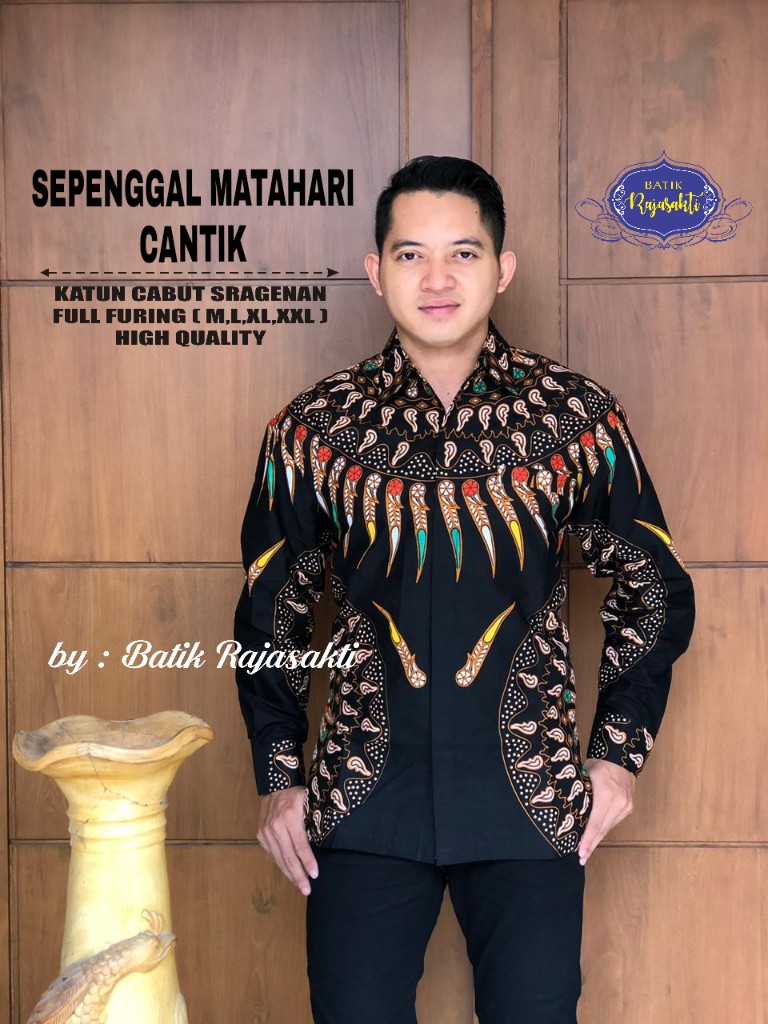 cover-SEPANGGAL MATAHARI Kemeja Batik Pria Solo Lengan PANJANG Lapis Furing BY RAJASAKTI-1