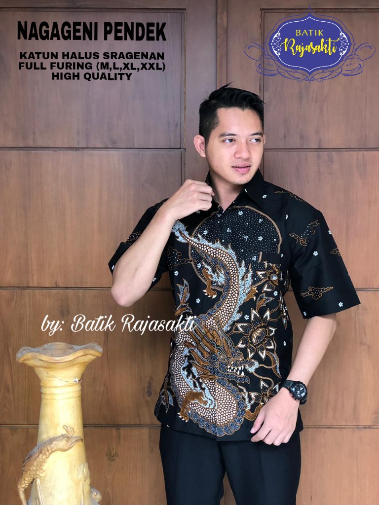 cover-NAGAGENI PEN Kemeja Batik Pria Solo Lengan PENDEK Lapis Furing BY RAJASAKTI-1