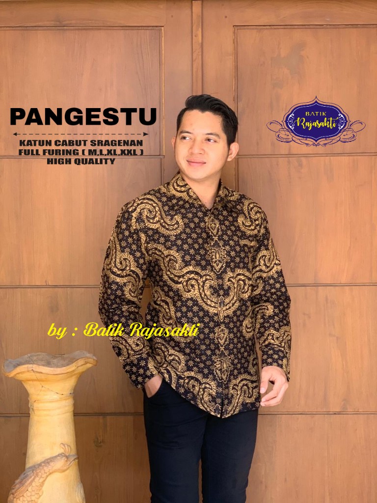 cover-PANGESTU Kemeja Batik Pria Solo Lengan PANJANG Lapis Furing BY RAJASAKTI-1