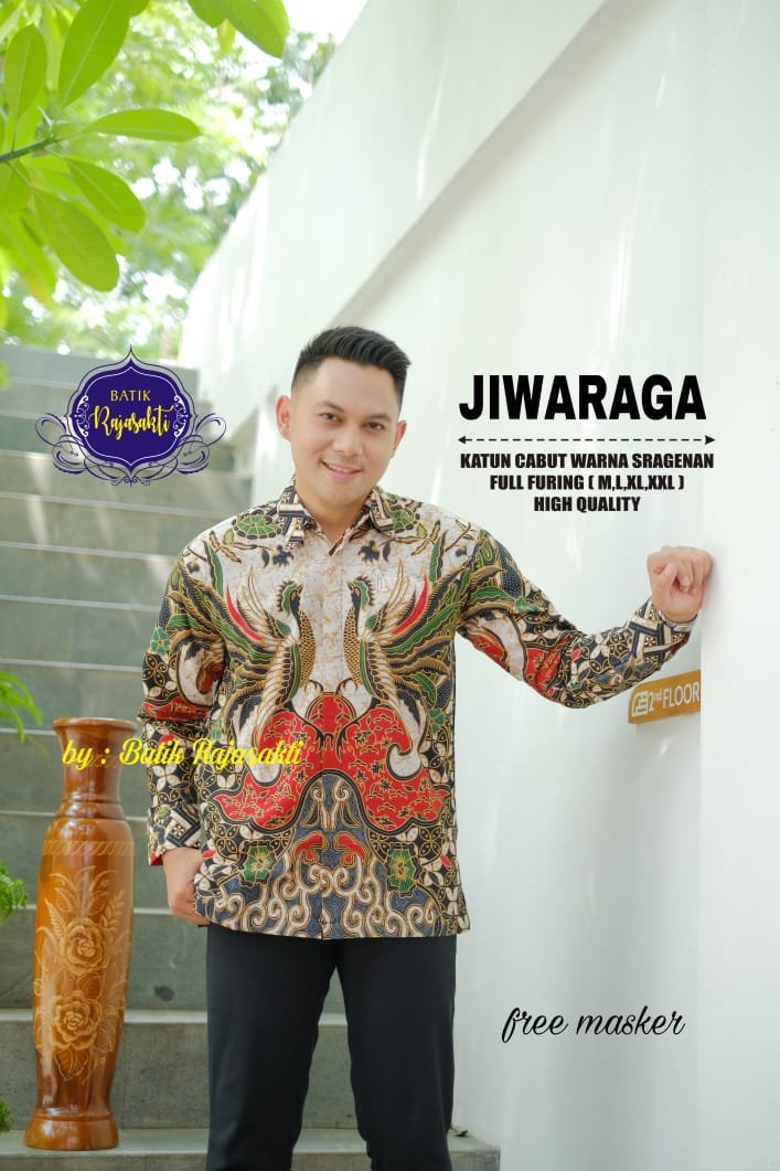 cover-JIWARAGA Kemeja Batik Pria Solo Lengan PANJANG Lapis Furing BY RAJASAKTI-1