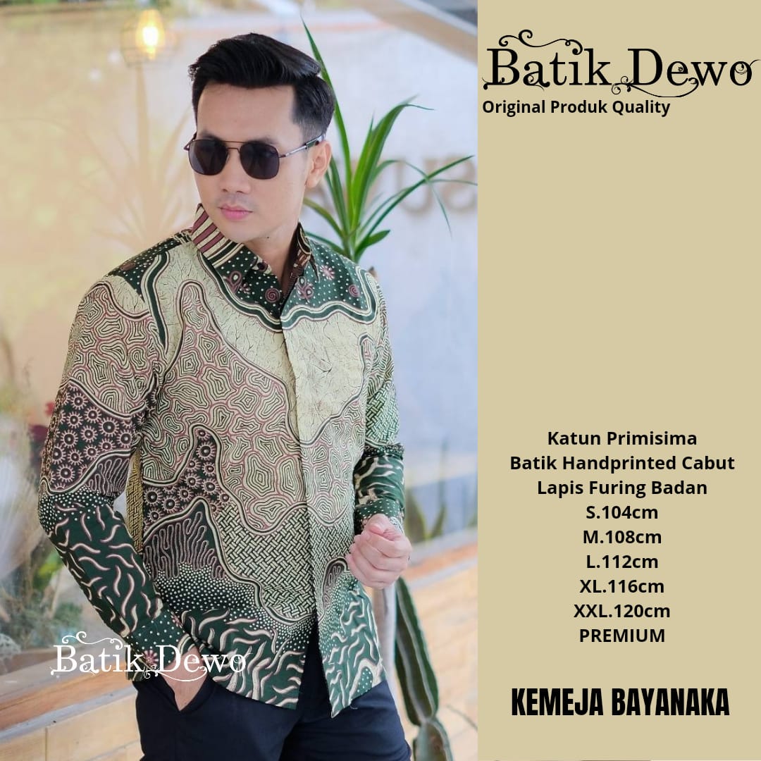 cover-BAYANAKA Kemeja Batik Pria Solo Lengan PANJANG Lapis Furing BY DEWO-1
