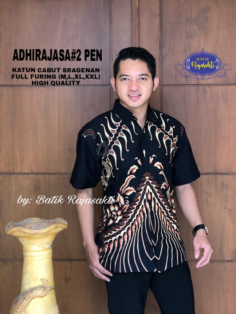 cover-ADHIRAJASA 2 PEN Kemeja Batik Pria Solo Lengan Pendek Lapis Furing BY RAJASAKTI-1