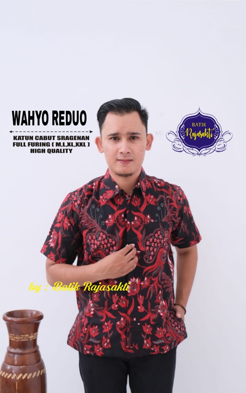 cover-WAHYO REDUO Kemeja Batik Pria Solo Lengan Pendek Lapis Furing BY RAJASAKTI-1