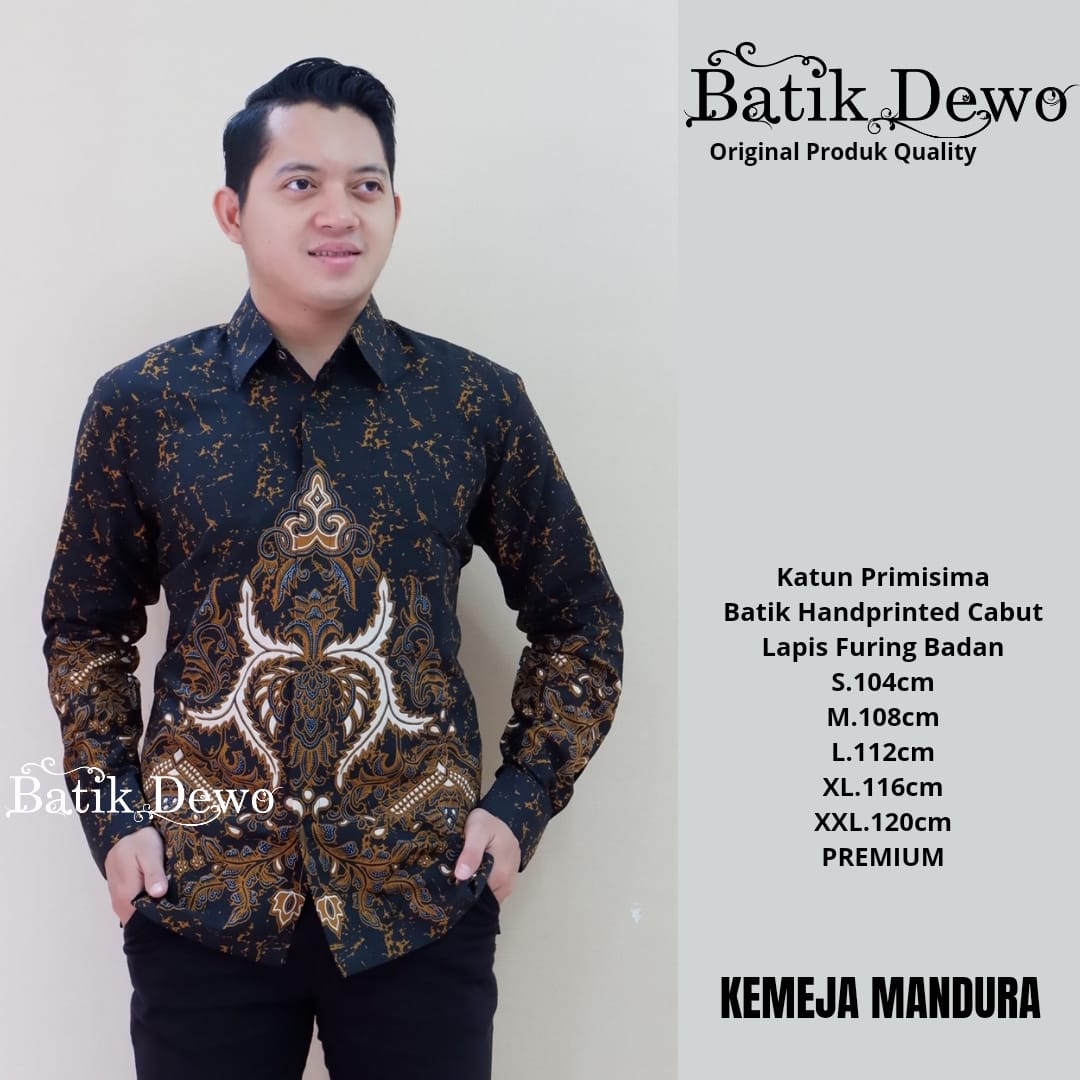 cover-MANDURA 2 Kemeja Batik Pria Solo Lengan Panjang Lapis Furing BY DEWO-1