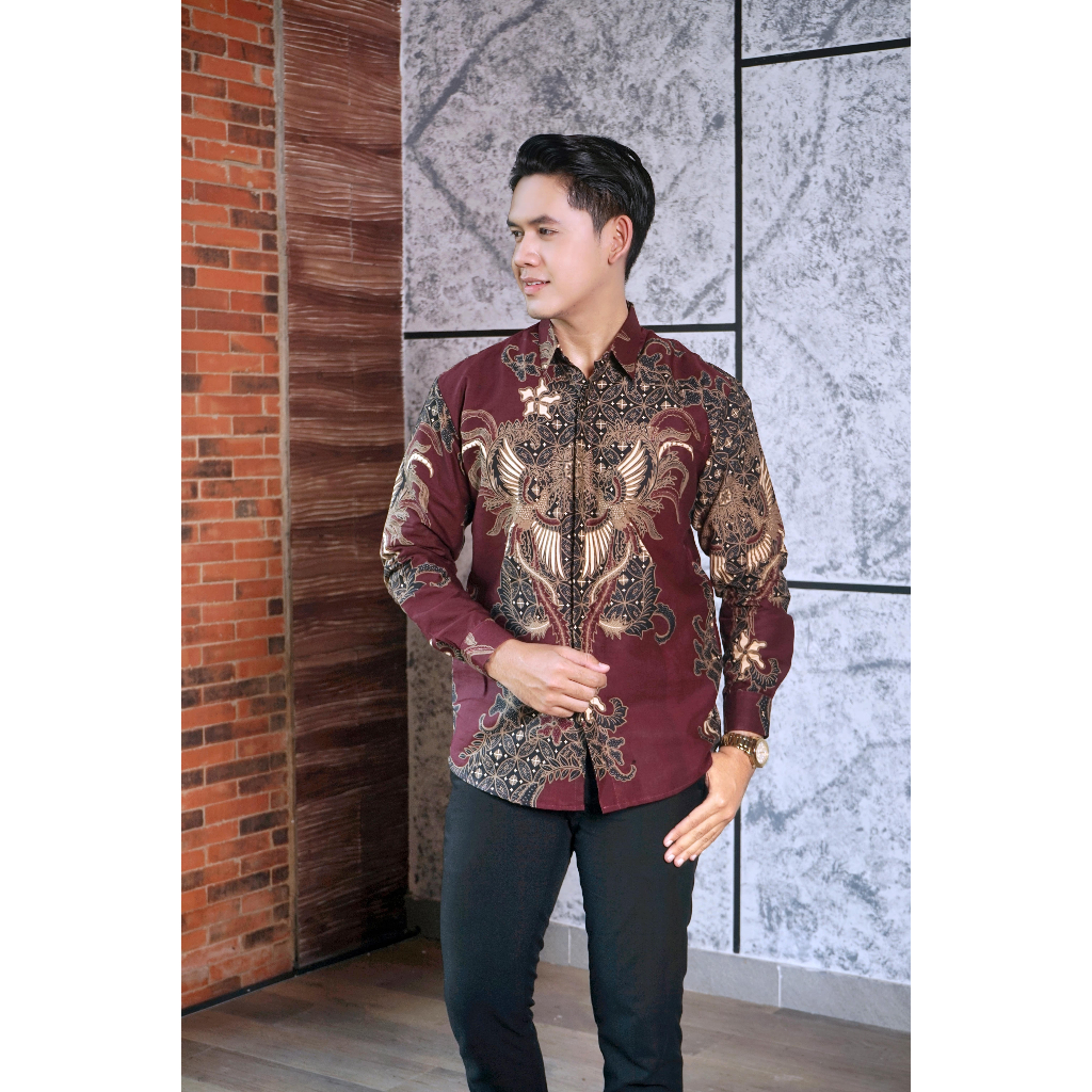 img-PEKSI ATI Kemeja Batik Pria Solo Lengan Panjang Lapis Furing By BATIKSOLOAMANAH-2