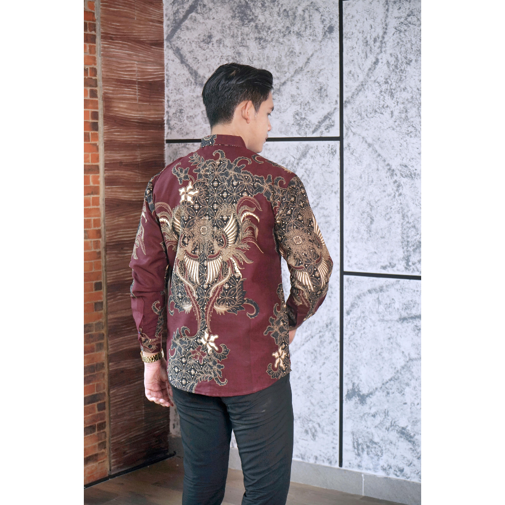 img-PEKSI ATI Kemeja Batik Pria Solo Lengan Panjang Lapis Furing By BATIKSOLOAMANAH-3