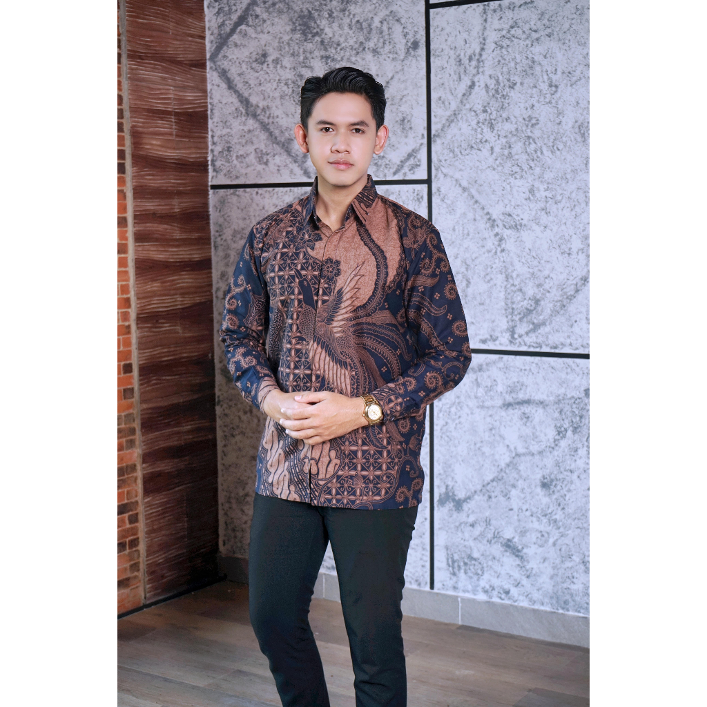 img-TANJUNG DONGKER Kemeja Batik Pria Solo Lengan Panjang Lapis Furing By BATIKSOLOAMANAH-3