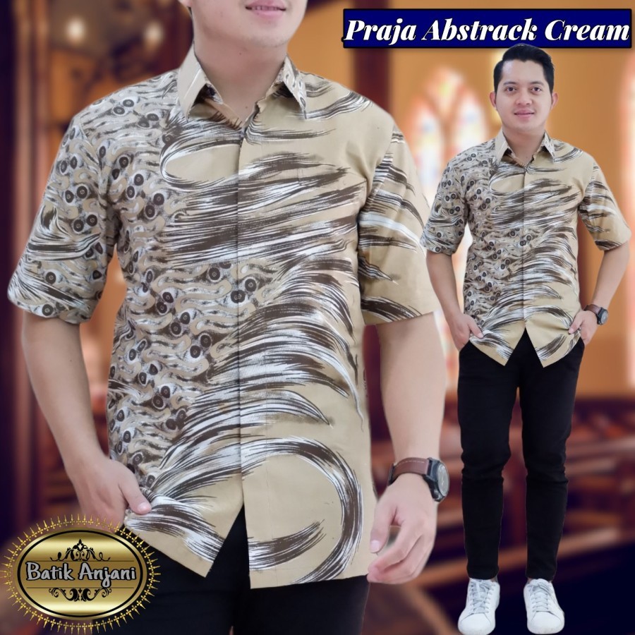 cover-PRAJA ABSTRAK Kemeja Batik Pria Solo Lengan Pendek Lapis Furing By BATIKSOLOAMANAH-1