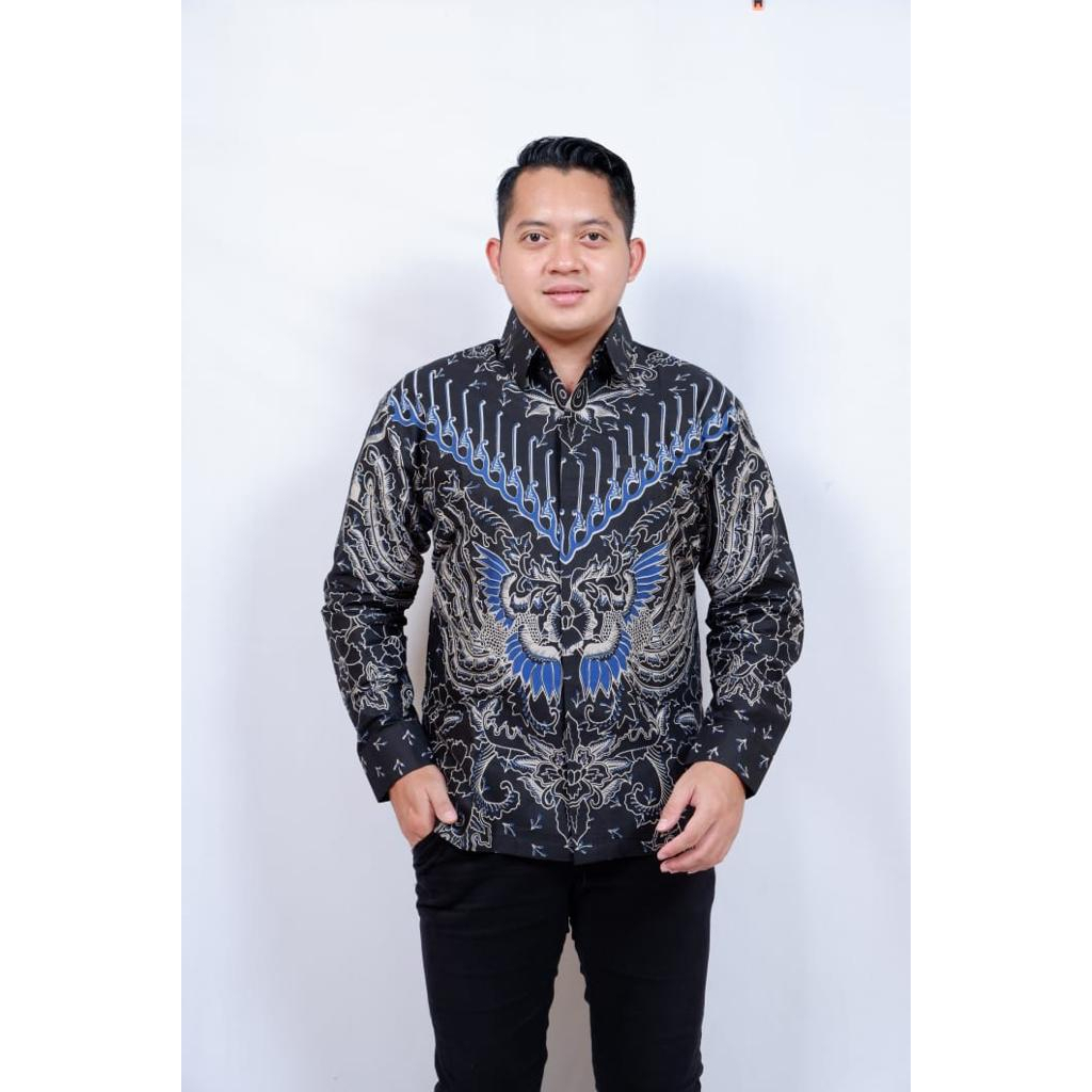 cover-PEKSI BIRU Kemeja Batik Pria Solo Lengan Panjang Lapis Furing By BATIKSOLOAMANAH-1