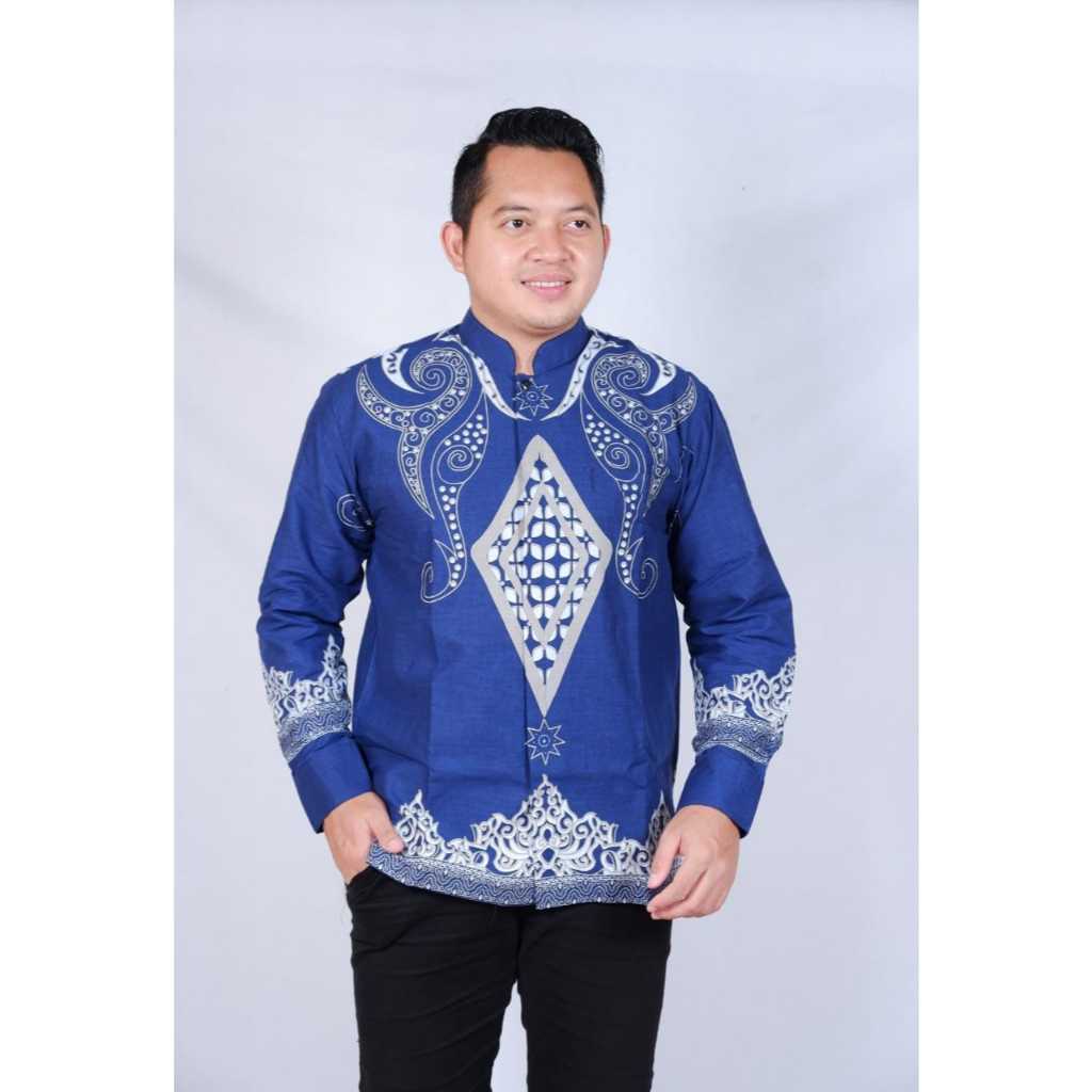 cover-KOKO PERMATA BIRU Kemeja Batik Pria Solo Lengan Panjang Lapis Furing By BATIKSOLOAMANAH-1