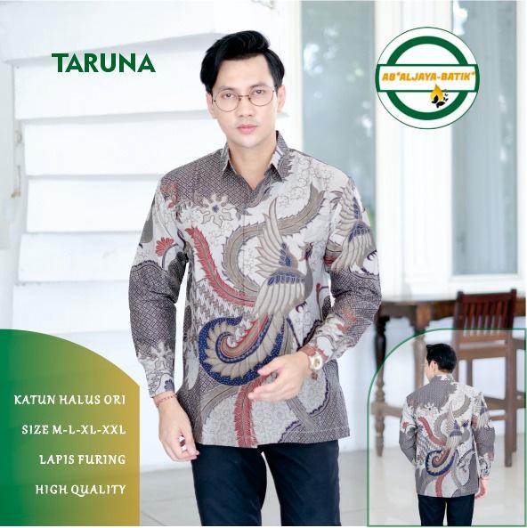 cover-TARUNA Kemeja Batik Pria Solo Lengan Panjang Lapis Furing By Aljaya-1